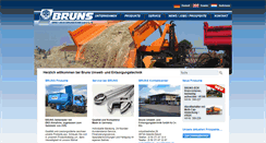 Desktop Screenshot of bruns-umwelttechnik.de